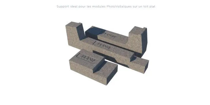 Système toit plat  Sun Ballast CONNECT 5°