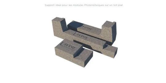 Système toit plat  Sun Ballast CONNECT 5°