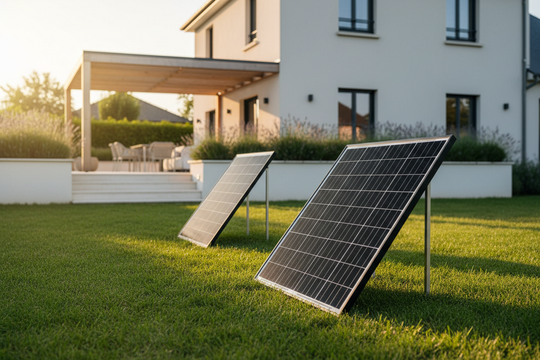 Kit solaire au sol jardin français