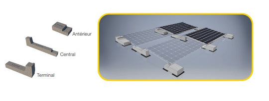 Système de montage Sun Ballast Connect pour Toiture plate de 5 à 10°